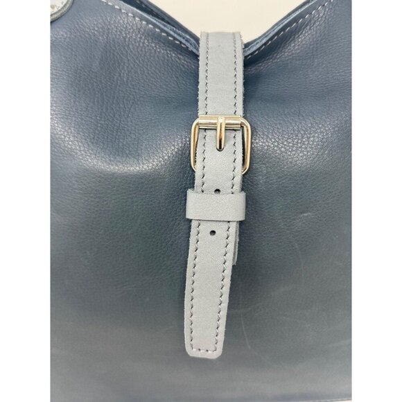 Cuir & Terre two tone Leather shoulder bag matching coin purse Made in France - Picture 4 of 16